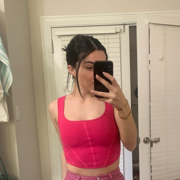 Aritzia Nathalie sweater corset top never worn size 2XS - Picture 2 of 4